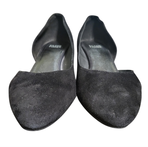 Eileen Fisher Lily Half d'Orsay Womens Black Suede Pump, 8.5 - Picture 3 of 12
